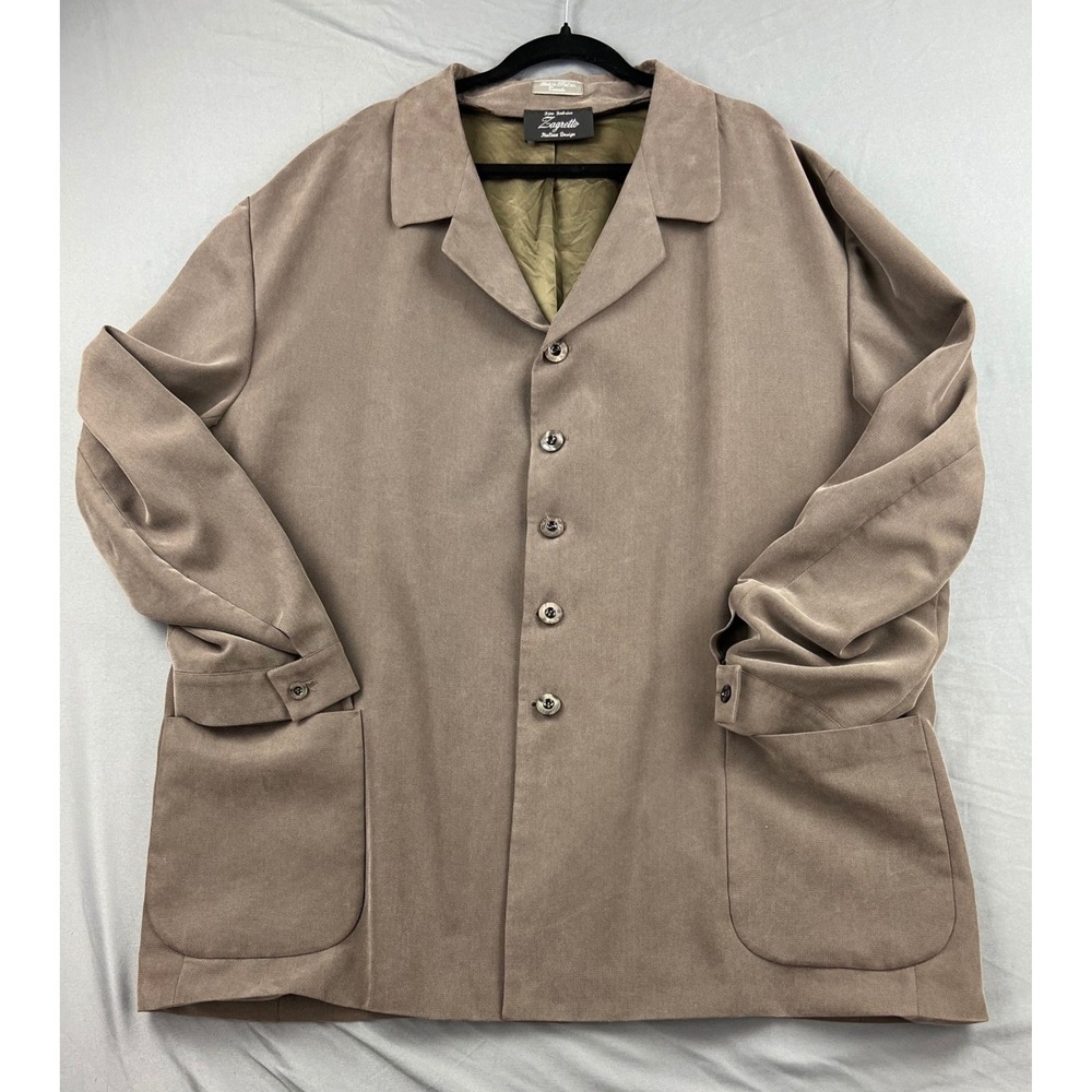 Zagretto Italian Design Jacket Mens 3XL Mocha Brown Fair Chore Coat Canada 3550